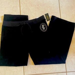 Juicy Couture Black Tiara Cameo Pant